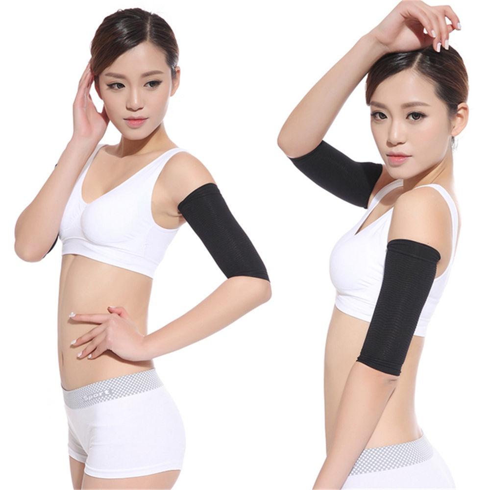 1Pair Arm Slimming Shaper Wrap, Arm Compression Sleeve Women Weight Loss Upper Arm Shaper Helps Tone Shape Upper Arms Sleeve