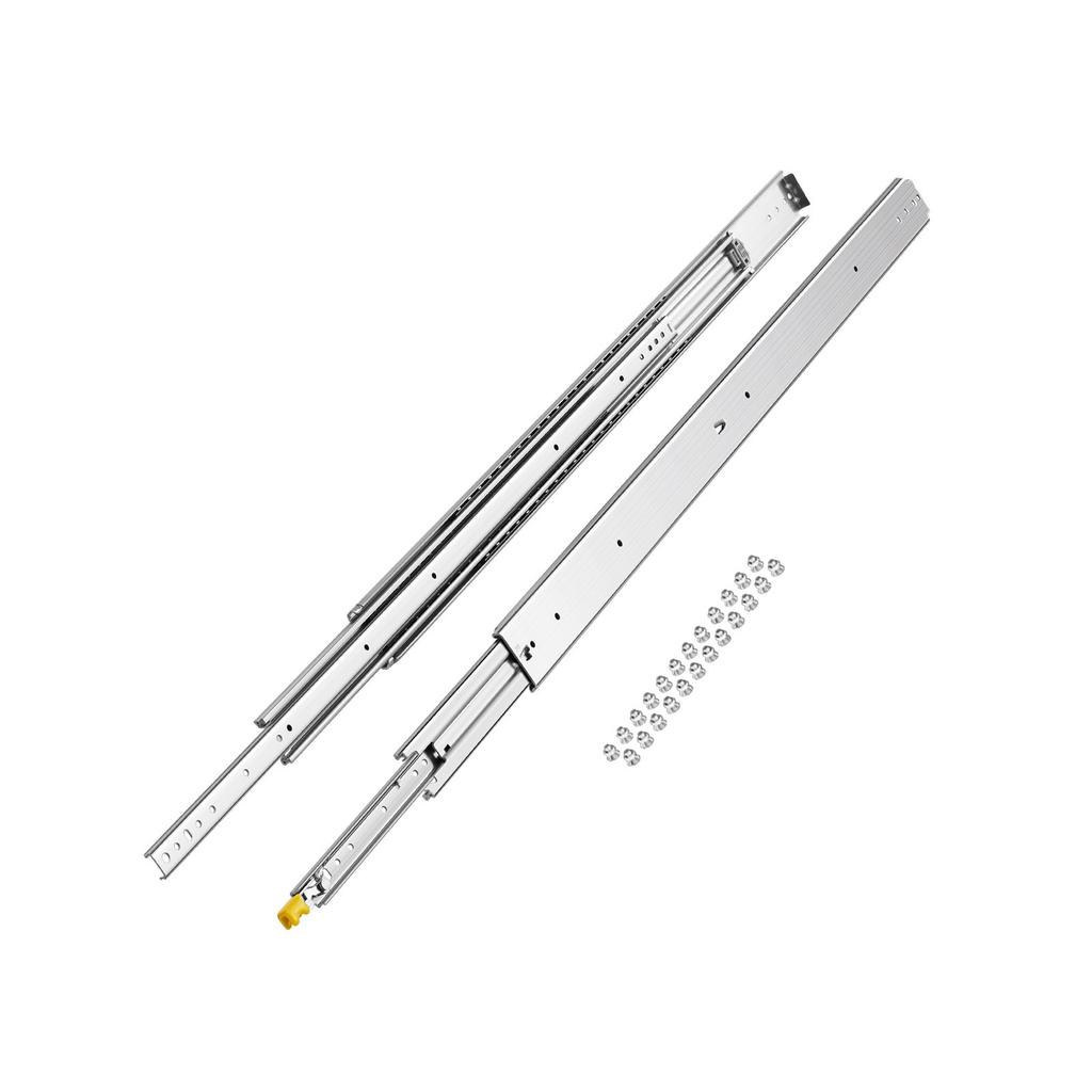 1 Pair 16-60 in Soft-Close Drawer Slides Ball Bearing Full Extension
