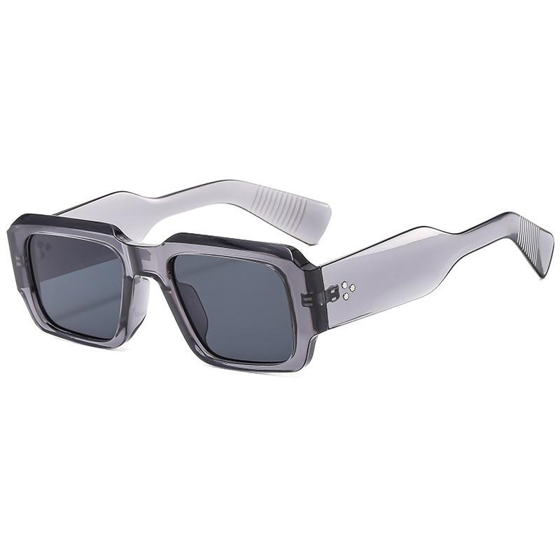 Fashion Trendy Square Sunglasses With Uv400 Protection For Casual Wear