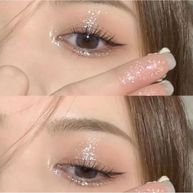 Жареные 4 цвета, блестящие пигментированные тени для макияжа, Картофельное пюре, блестки, светящиеся шарики, водостойкая косметика для глаз, Единорог