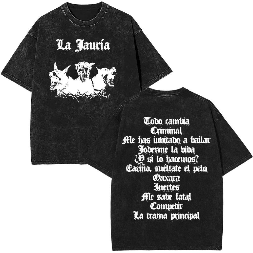 Rapper Dani Fernandez Fashion Graphics Vintage Washed Tshirt Unisex Women Highquality Tshirts Summer Casual Oversized Tshirts