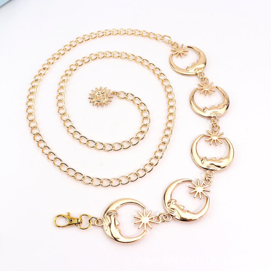 High-End Retro Bohemian Metal Waist Chain for Women