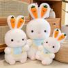 New Carrot White Rabbit Doll Plush Toy Rabbit Rag Doll Doll Children's Birthday Gift for Women