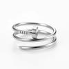 316 Stainless Steel Ring for Women Fashion Classic Couple High-end Love Ring Banquet Preferred Ring Valentine's Day Gift