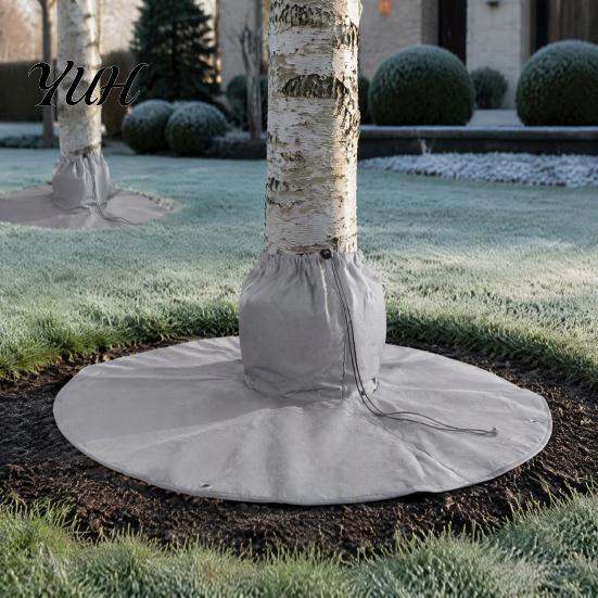Winter Sapling Protection Palm Tree Protector, Frost Cover with Drawstring And Ground Stakes, Freeze for Trees Insulation Wrap Outdoor Saplings