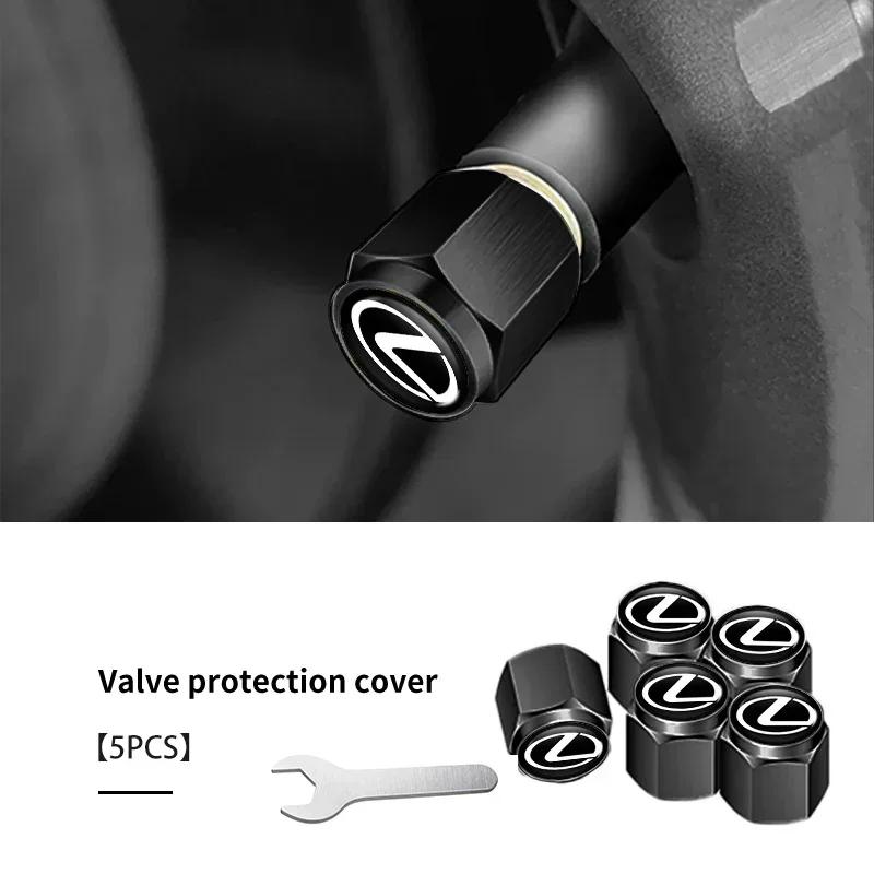5PCS Car-Styling Wheel Tire Valve Rims Stem Caps Dust Decor For Lexus CT200h ES250 ES300h NX300h RX350 IS250 IS200 GS300 wzdf76