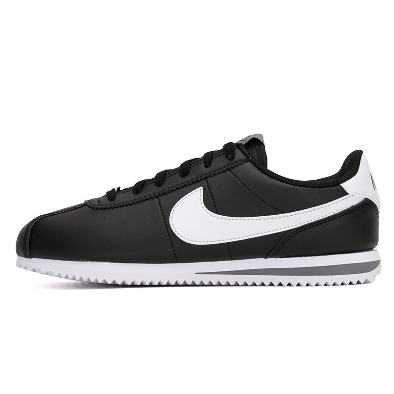 Nike Cortez Искусственная кожа Нескользящие Низкие Детские Lifestyle Кроссовки Черный Белый DM0950-001