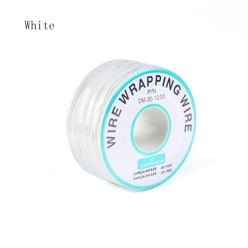 250Meters 30 AWG Wrapping Wire 10 Colors Single Strand Copper Cable Ok Electrical for Laptop Motherboard PCB Solder