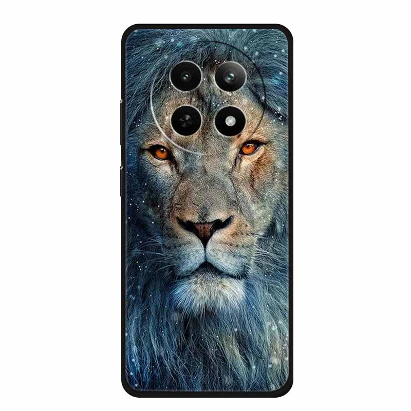 Чехол для Realme 13+ 5G Животные Мягкий Силикон ТПУ Чехлы для Телефона Задняя Крышка Для OPPO Realme 13 Plus 5G RMX5002 Защитный Чехол Волк Coque