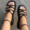 Fashion Women Sandals Ankle Strap Heels Sandals For Summer Shoes Women Bohemian Platform Sandalias Mujer Flat Heeled Sandals Female