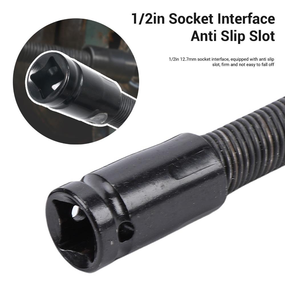 2pcs 1/2 Inch Drive Flexible Socket Extension Bar Industrial Mechanical Projects