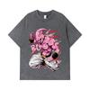 275 GSM Washed T-shirts 100% Cotton Dragon Ball V13 Majin Buu Print Unisex Heavy Cotton T Shirt