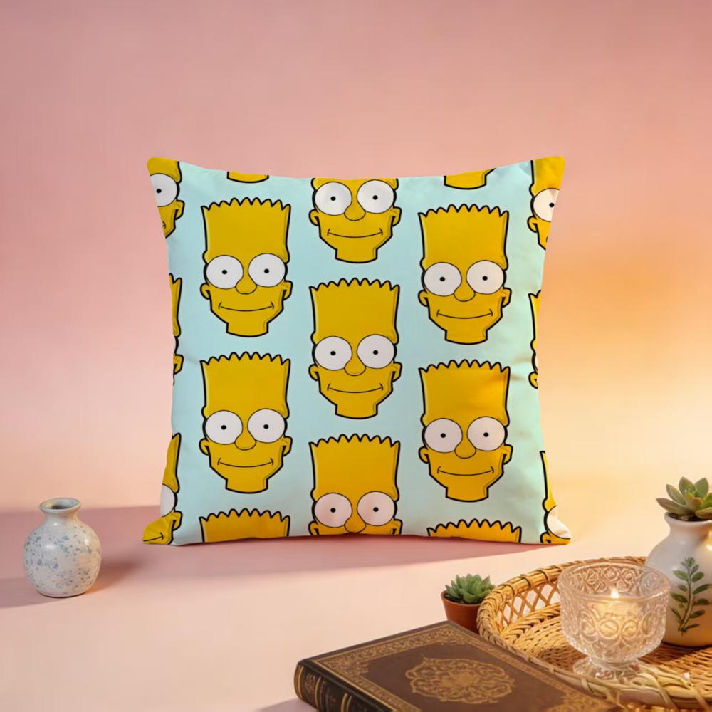 Popular TThe Simpsonsful Cushion Cover Premium SkinFriendly Pillow Case MultiPurpose for Home Office Travel