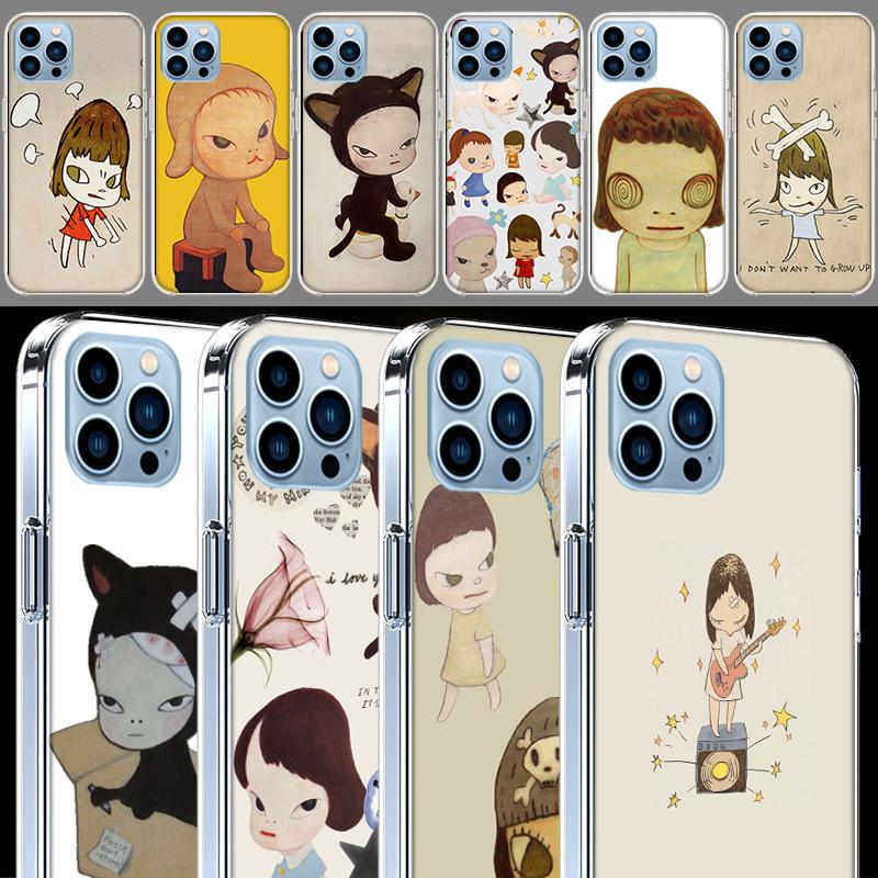 Cute Nara Yoshitomo Art Cases Phone Case For Iphone 17E 16E 17 Air 16 Pro Max 15 Pro 14 Plus 11 13 12 Mini Cover Cases Compatibl