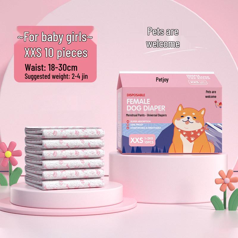 Одноразовые подгузники для собак Pet Joy: Женские менструальные прокладки и мужские подгузники