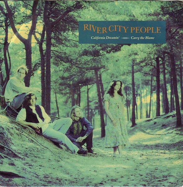 7-дюймовая пластинка RIVER CITY PEOPLE Carry The Blame California Dreami EM145 EMI 1990 UK Pop Б/у