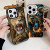 Lion Male Man King Shockproof Phone Case for iPhone 17 Air 16 16E 15 Pro Max 14 Plus 13 Mini 12 Back Cover Anti Fall Fundas