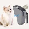 Cat Litter Scooper with Waste Can Pet Waste Scoop Cat Litter Shovel Hand Sifting Shovel with Trash Bag Holder for Indoor Cats Dogs