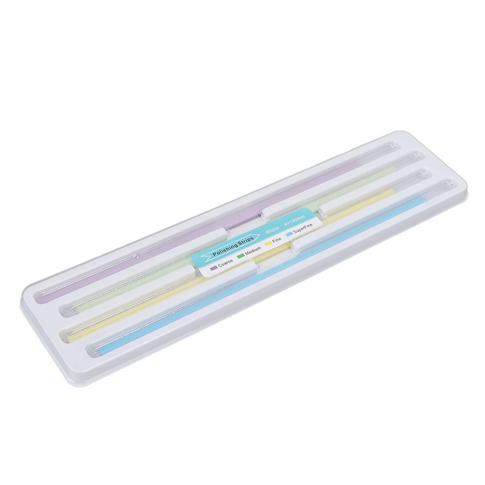 60PCS Portable Dental Polishing Strips Plastic Tooth Sanding Strips Personal Grooming