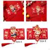 Красные конверты на год китайского дракона, подарочные наборы Hong Bao для семейных встреч,