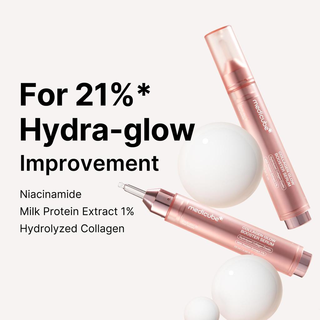 Medicube Collagen Glow Booster Serum Purunto Collagen Collagen Contains Lifeless Skin Super Dry Skin Serum Корейский уход за кожей