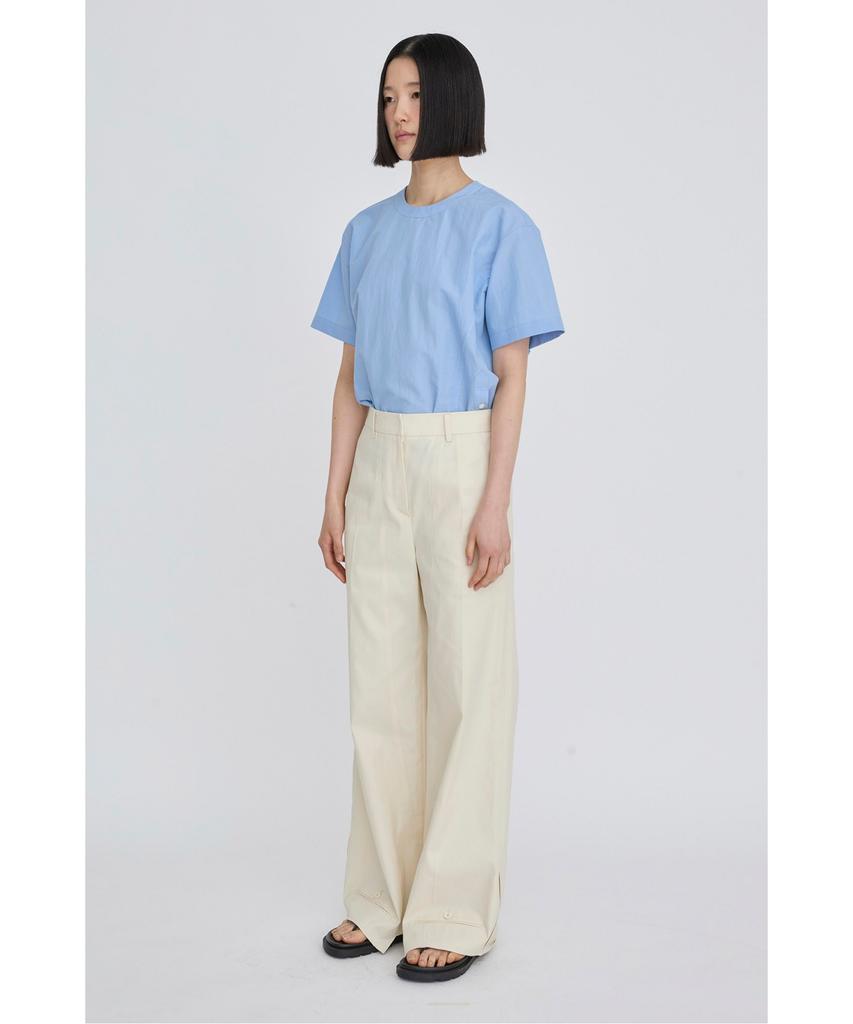 RECODE Layered Waist Panel Detail Hem Pants Rqpas26525Ivx