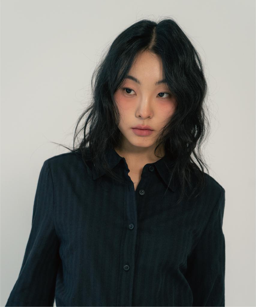 ZIZEMUSEUM Regular Fit Belt Shirts (Black)