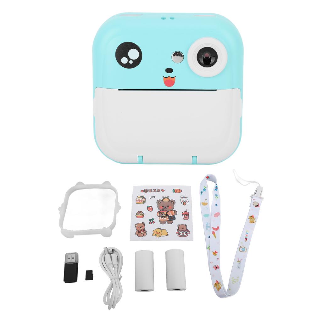 Kids Instant Camera HD Long Battery Cartoon Portable Selfie Video Camera with Front and Rear Camera