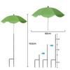 Plant Shade Umbrella with Metal Stake Weatherproof Sun Shade Cloth Outdoor Plant Flowers Potted Sun Protection Garden Supplies