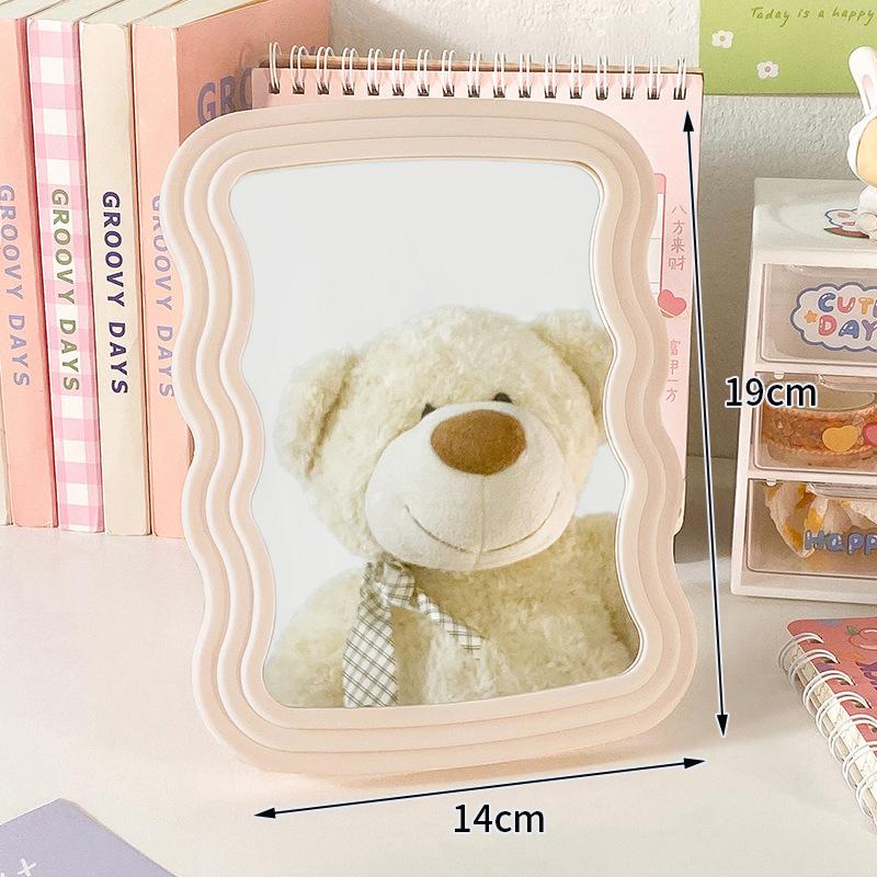 Необычное декоративное зеркало волнистой формы, зеркало для макияжа, зеркало для спальни, общежития, косметическое, эстетичное зеркало, espejos decorativos