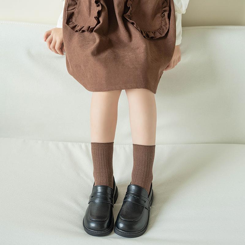 1 пара детских носков, однотонные детские носки, хлопковые носки для девочек, для новорожденных мальчиков и малышей, аксессуары для детской одежды, весна, осень, зима
