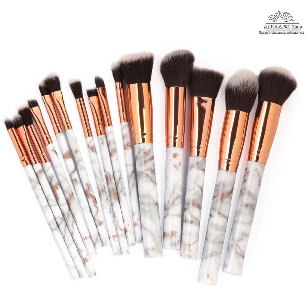 Makeup Brush Portable Marble 10 Makeup Brush Set Full Blush Brush Beauty Tools Eye Shadow Brush Set Brush
