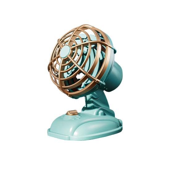 Портативный настольный вентилятор Yousheng с 2 скоростями, регулируемым углом наклона, малошумным компактным дизайном, перезаряжаемым охлаждающим вентилятором