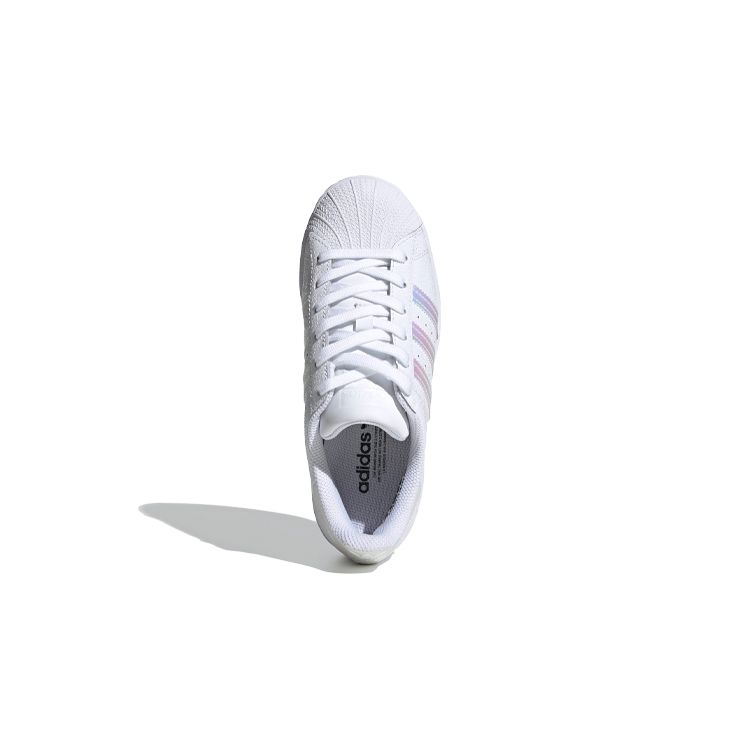 adidas Оригинальные низкие кеды Superstar для детей, белые лазерные детские кеды для скейтбординга FW0813