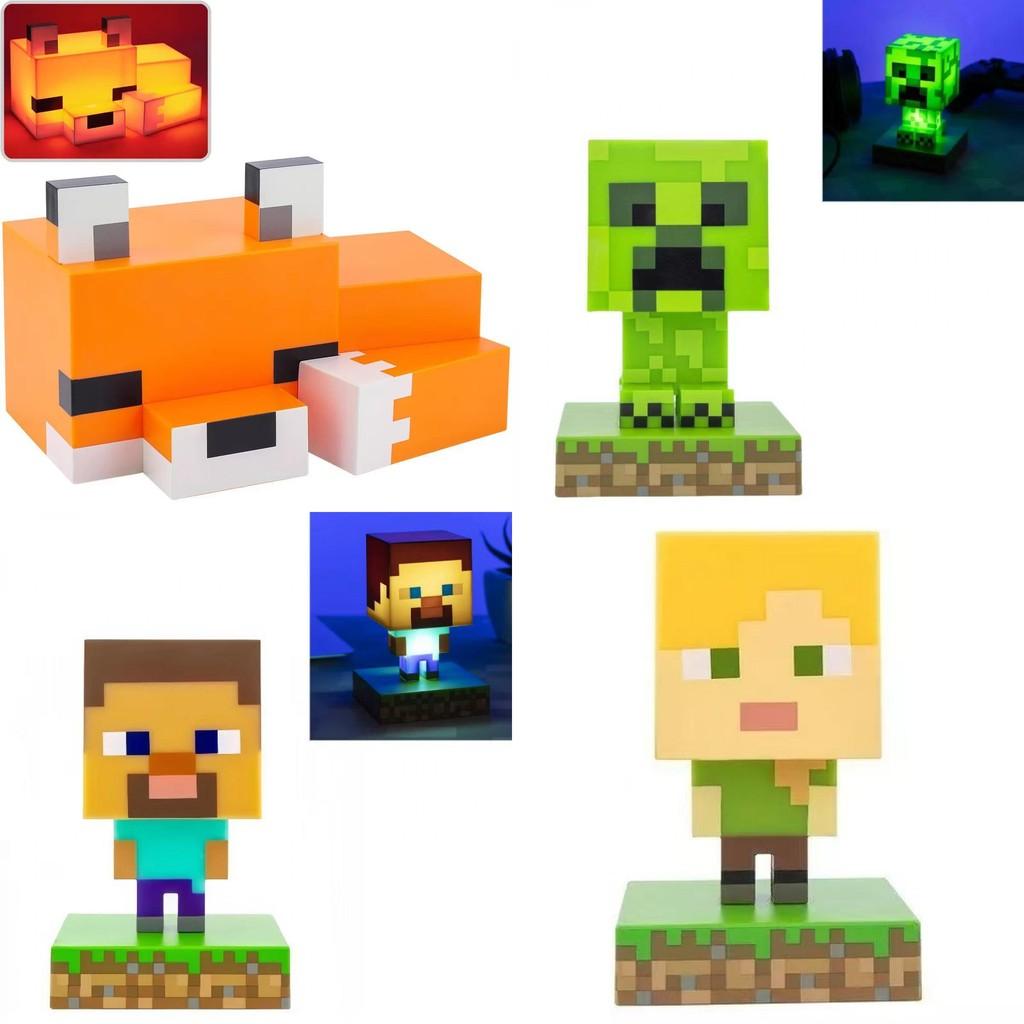3D Ночник Персонаж Minecraft со Свечением LED для Декора Детской Комнаты