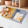 Hidden Hanging Storage Box Kitchen Drawer Fork Spoon Tray Self Adhesive Under Desk Drawer Office Stationery Tool Organizer