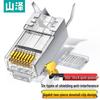 SAMZHE Экранированный сетевой разъем RJ45 Cat6, 50U, с золотым покрытием, упаковка 50 шт.