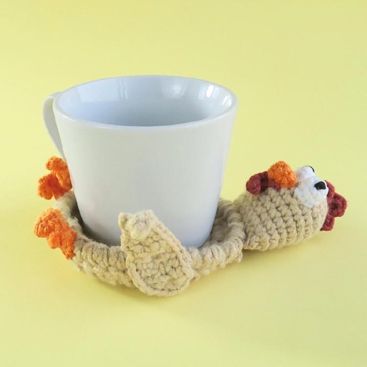 Dishwasher Safe Flexible Coasters Heat Resistant Yarn Cup Mat Thermal Protections Pad For Tables Counters Desks