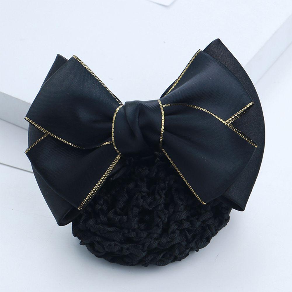 Ladies Hotel Ladies Headwear Professional Barrette Hair Clip Hairgrips Snood Bow Hair Net
