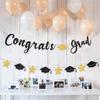 Glittering Graduation Party Hanging Decoration Congrats Grads Hanging Ornament for Class of 2025 for School Graduate