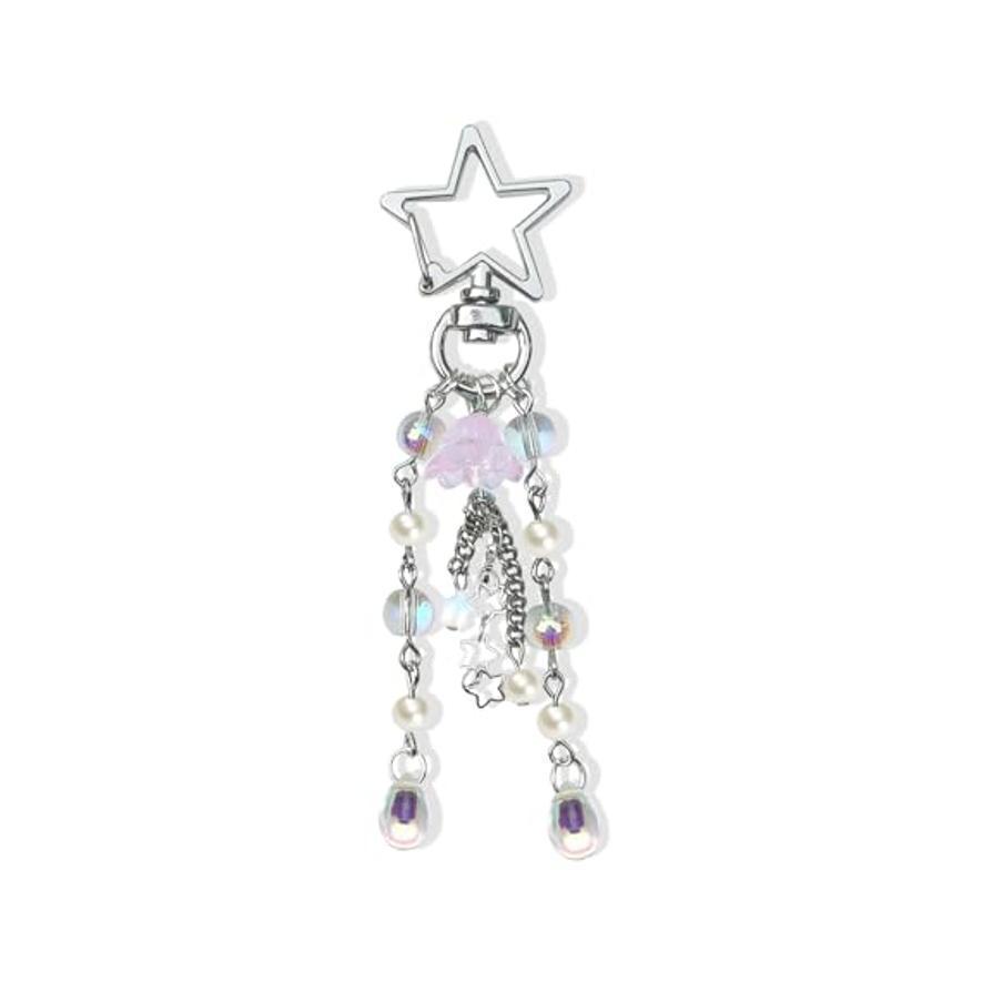 Jellyfish Car Keyring Charm - Y2K Keychain Accessory