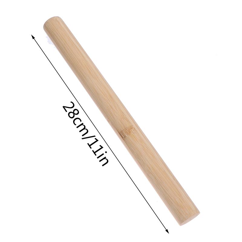 Скалка из цельного дерева с антипригарным покрытием, деревянная пресс-палка для выпечки теста, кухонный инструмент
