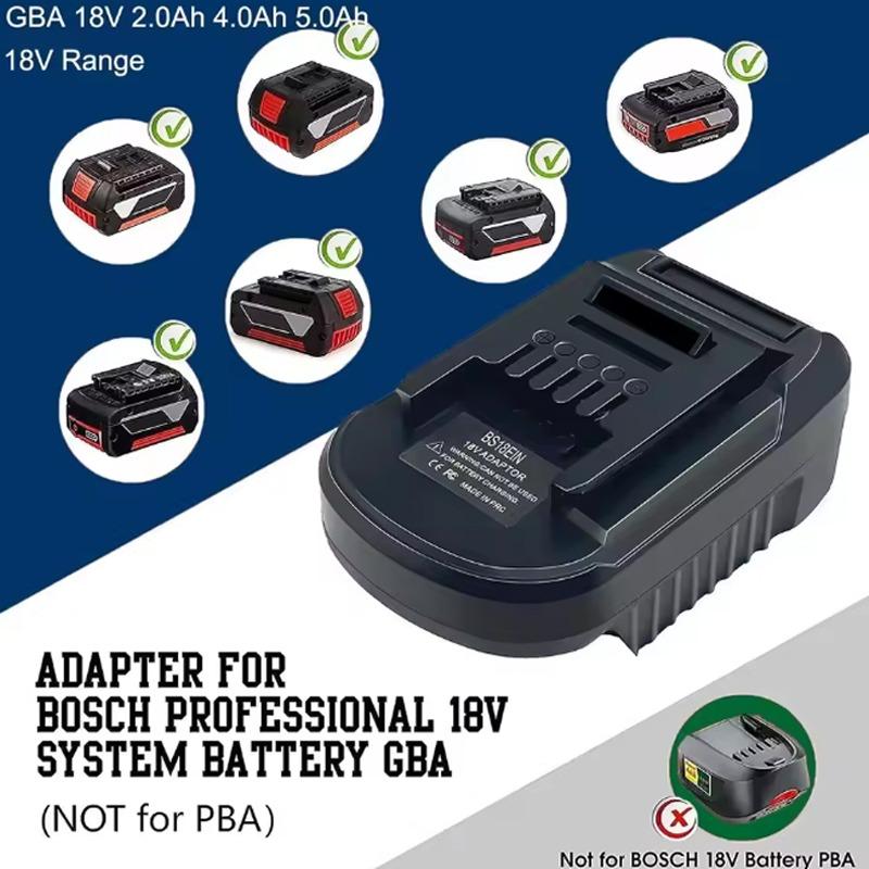 Адаптер-конвертер аккумулятора для Bosch 18V GBA Li-ion для использования с электроинструментом Einhell 18V