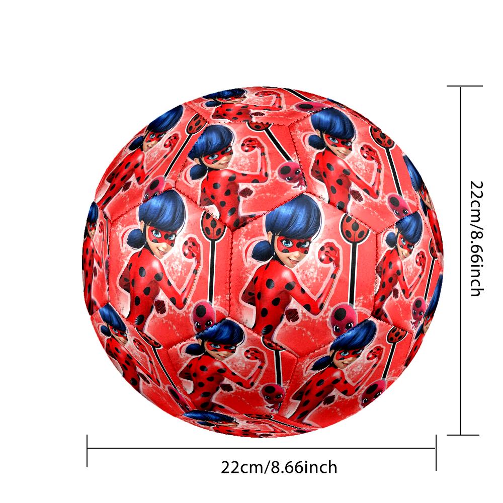 1pc Ladybug Pattern Standard Size 5 Soccer Ball, Gentle on the Feet, Designed Specifically for Matches and Training Football