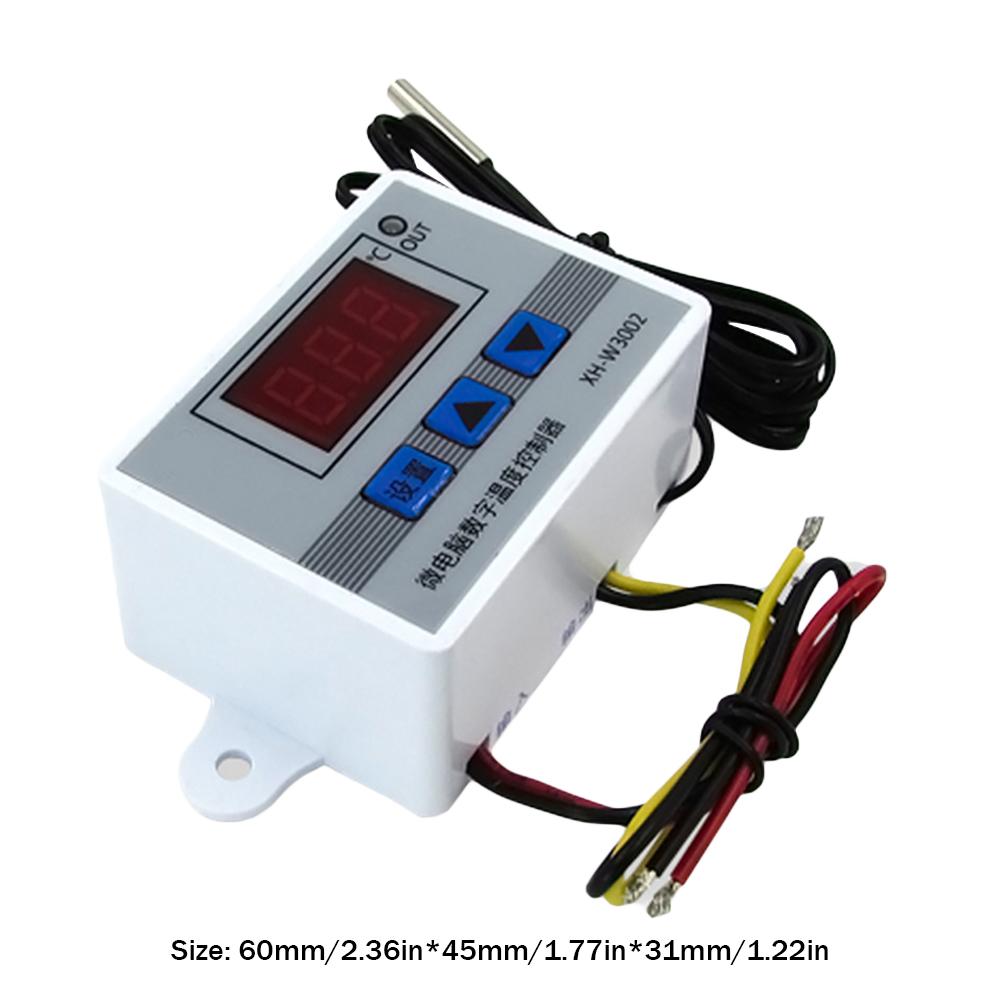 Цифровой светодиодный микрокомпьютерный терморегулятор 12 В 24 В 110-220 В Регулятор термостата Нагрев Охлаждение Термостат
