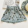 Girls' Heart & Daisy Sleeveless Vest and Floral Bow Knot Shorts Set