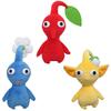 Pikmin Plush Toy Set of 3 (Red Pikmin, Blue Pikmin, Yellow Pikmin) Height 17cm