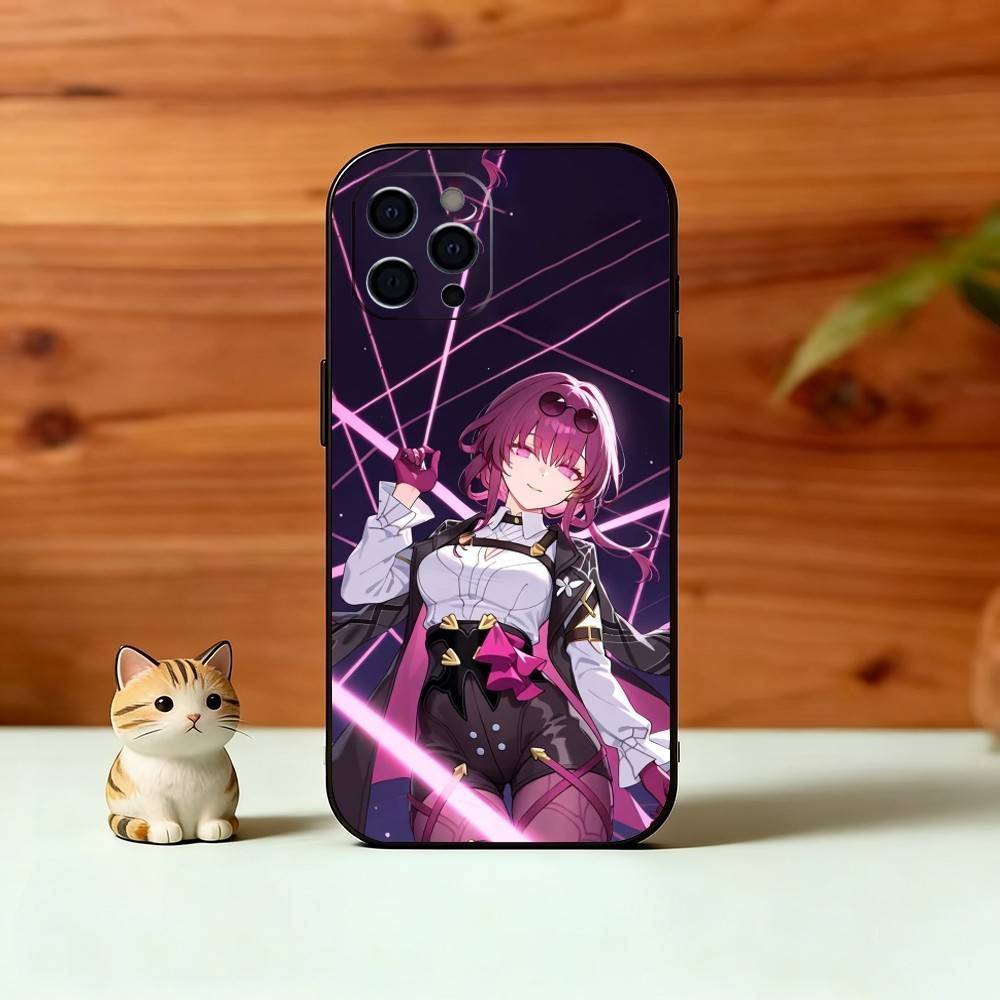 Чехол для телефона H-Honkai S-Star R-Rail Для iPhone 17, 16, 15, 14, 13, 12, 11 Plus, Pro Max, Других Мягкий Черный Чехол