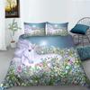 3D Unicorn Series Bedding Set Fantasy Cartoon Animal Duvet Cover and Pillow Case Suitable for Home Decoration In Children's and Women's Rooms