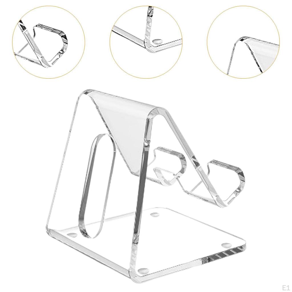 Акриловая подставка для телефона Прозрачная стойка для мобильного телефона Многоцелевой стабильный удобный портативный кронштейн